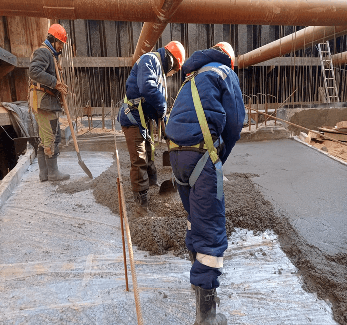 Выполнение бетонных работ